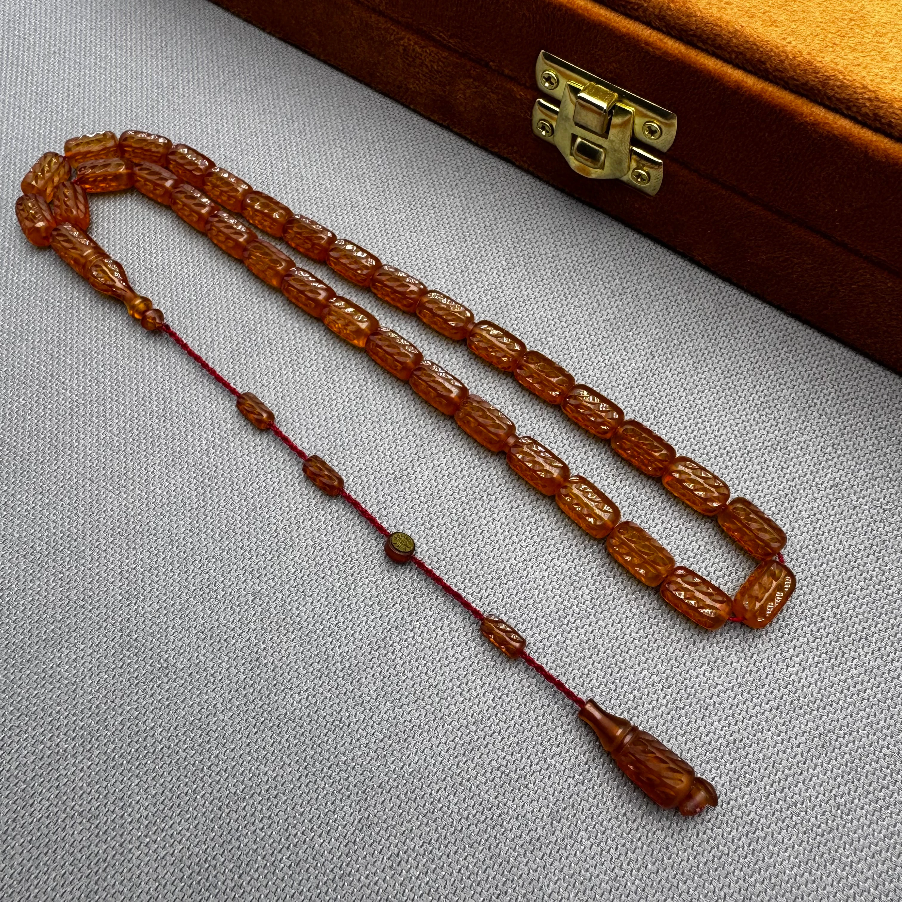 Ahmet SARI Usta İşçilikli Özel Kalem Tasarım Sıkma Kehribar